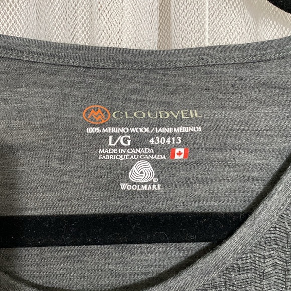 Cloudveil wool base  layer sweaters! Made in Canada 🇨🇦 skiing + all Size L - Picture 8 of 17